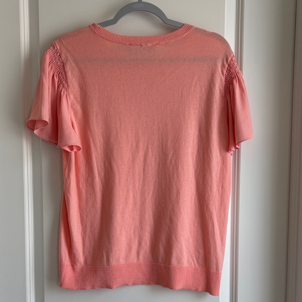 LOFT Coral Short Sleeve Top - Picture 3 of 6